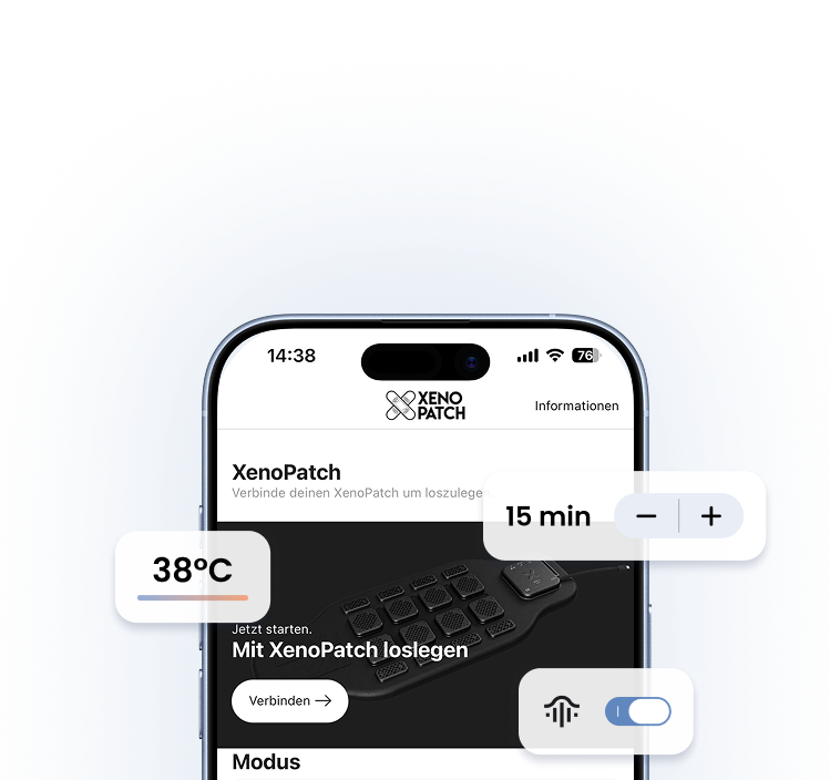 XenoBelt App auf dem Smartphone