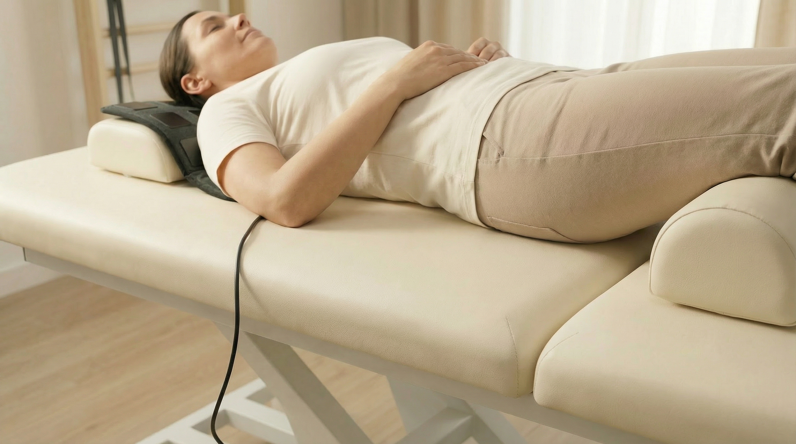 XenoHeat Anwendung am Nacken