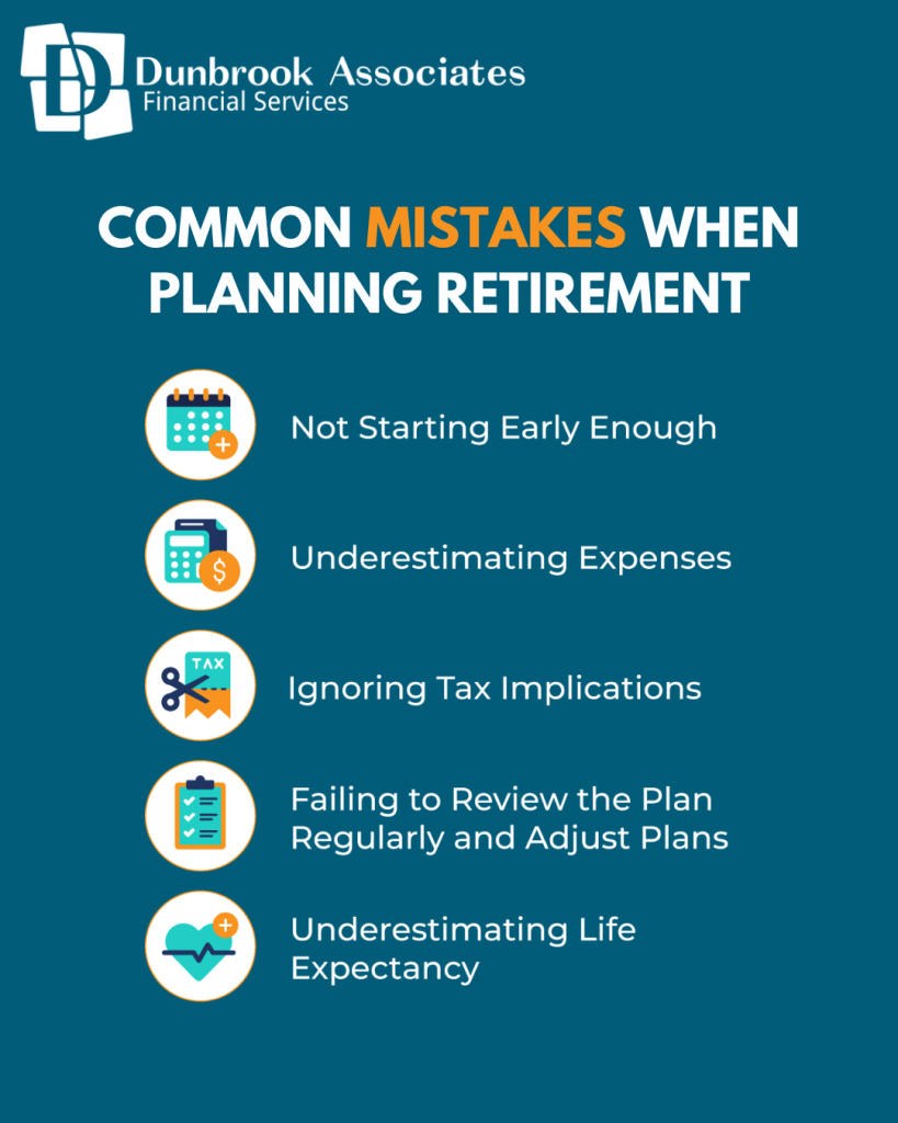 Common Retirement Planning Mistakes - Dunbrook Associates