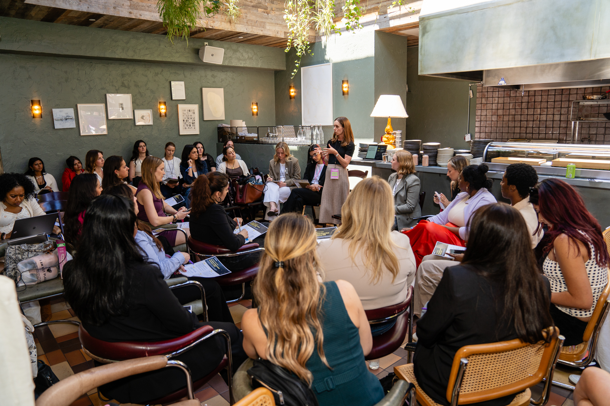 Women founders collaborating at SheInnovates workshop