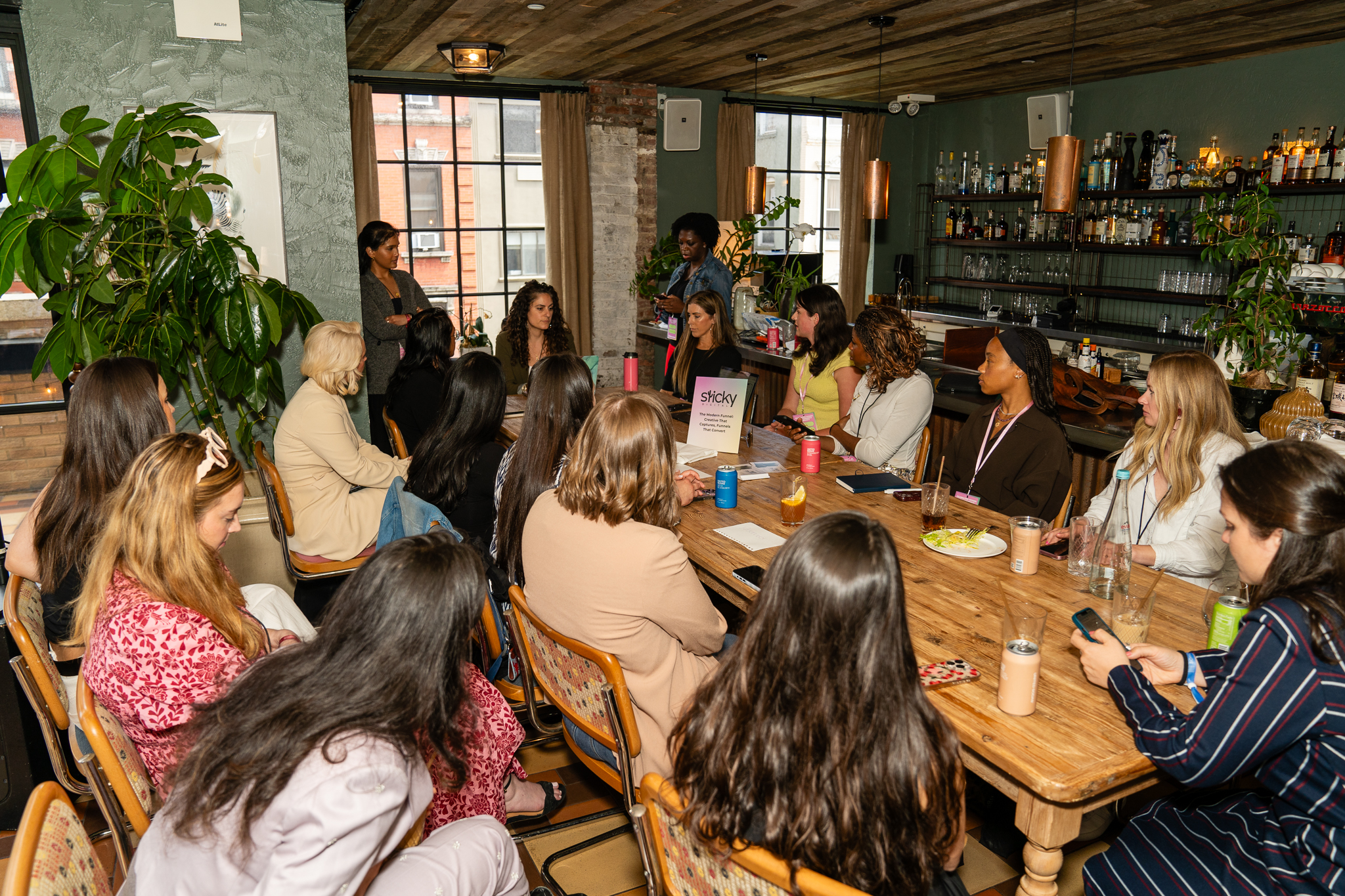 Attendees at SheInnovates networking event