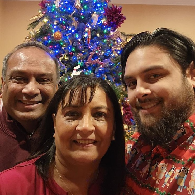 Family photo with Tristan Persaud