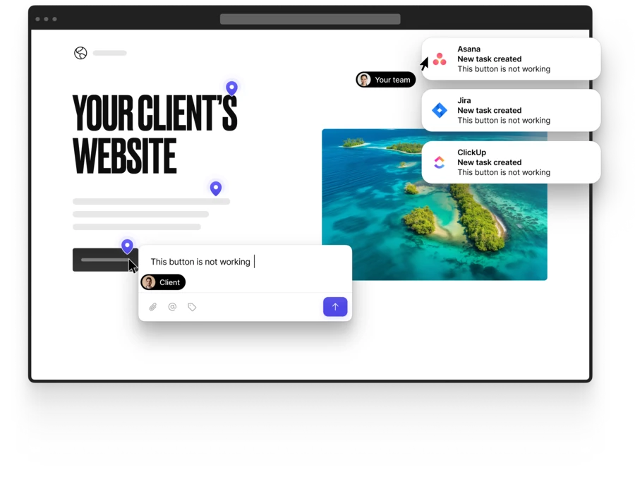 Feedbucket website feedback workflow