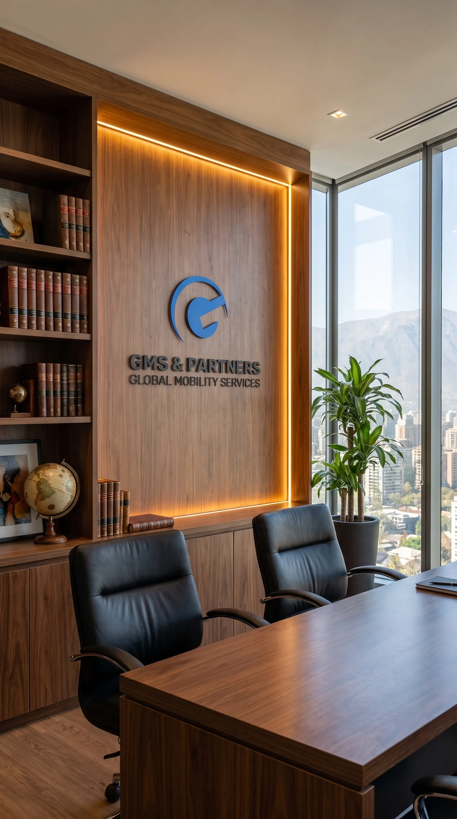 Equipo ejecutivo coordinando movilidad y contratación de talento extranjero en Chile
