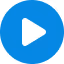 Blue Play Button Icon