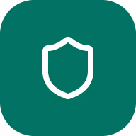 White shield icon on a green rounded square background representing protection or security.
