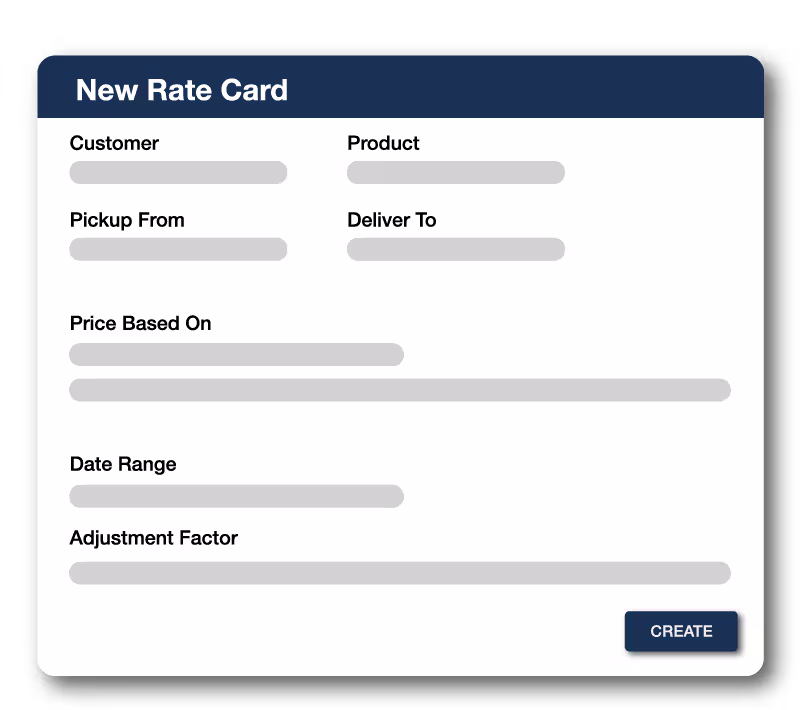 Graphic of M2X rate card software 