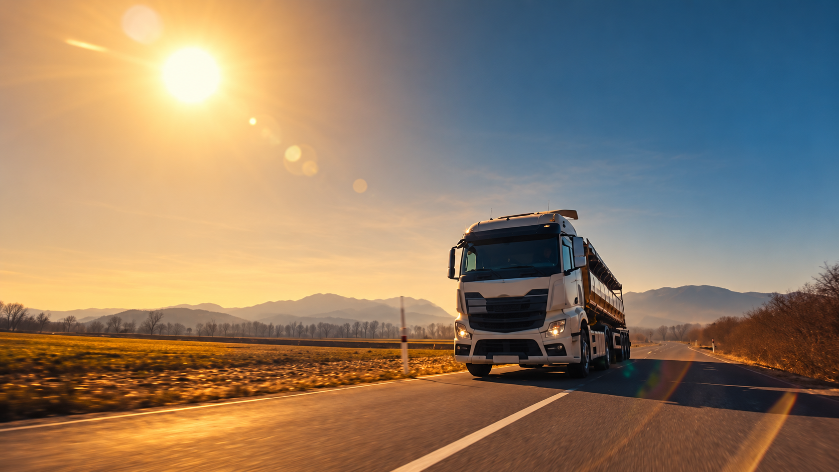 Fuel truck with M2X and Bizspeed logos