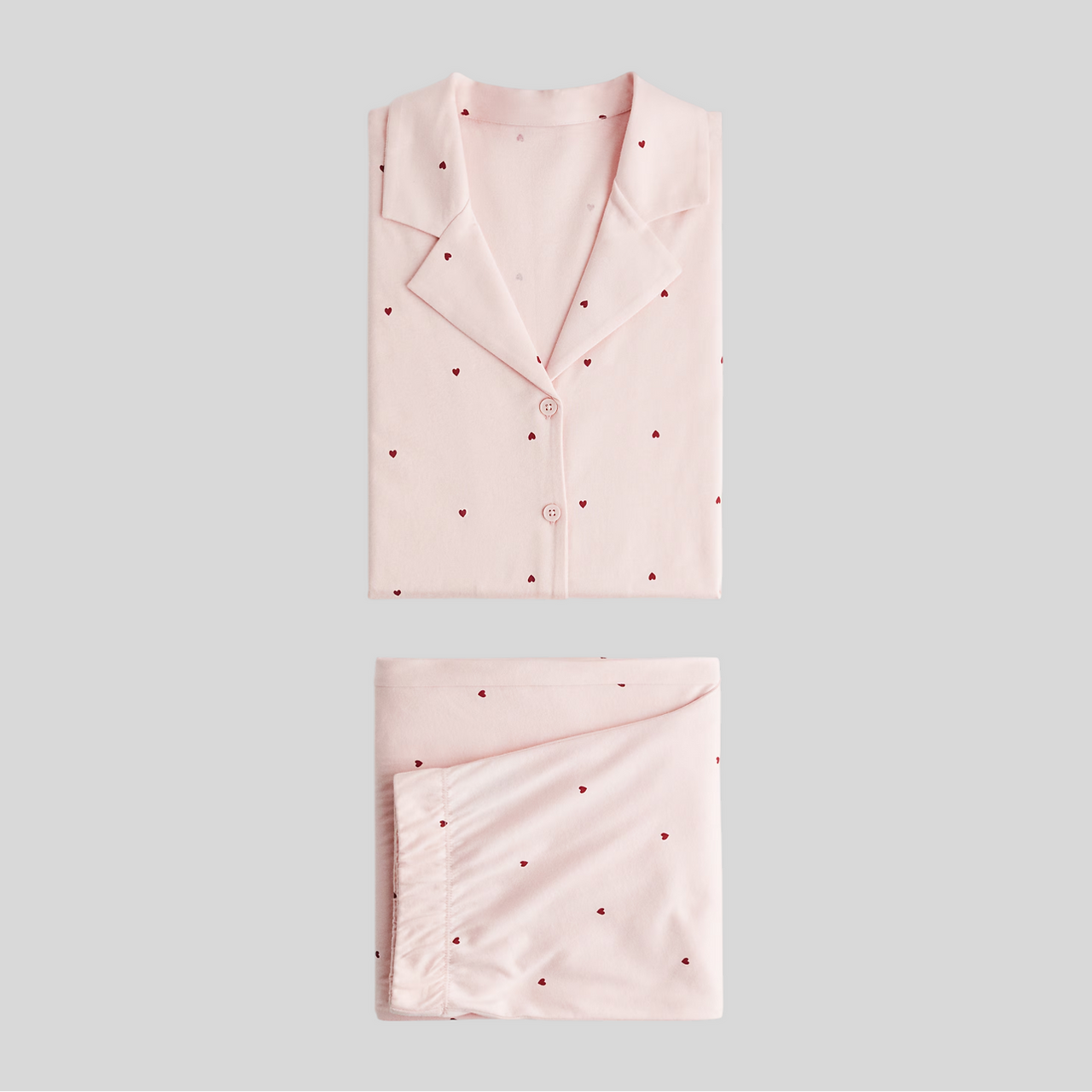 Printed Heart Cotton Pyjamas