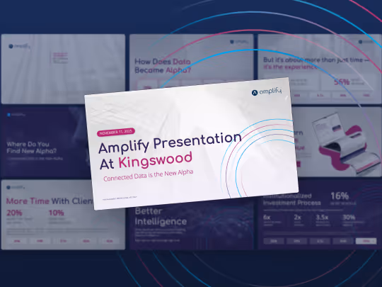 Amplify slide deck graphic