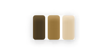 Three sample earthy tones