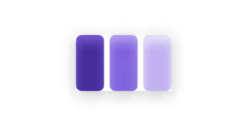 Three sample purples