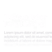 White text on black background reading 'This is a Rather Long Heading' and smaller placeholder text below.