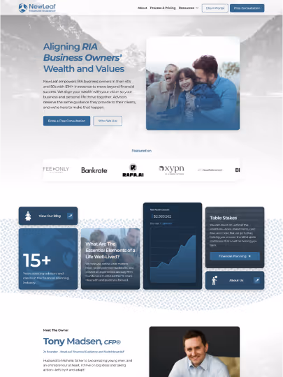 NewLeaf Financial Guidance