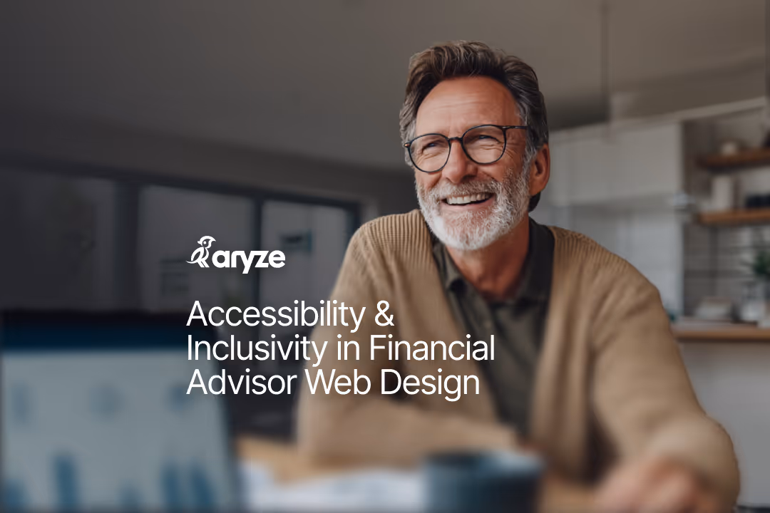 Happy financial advisor at his desk