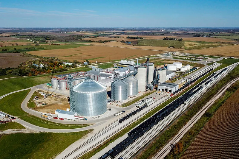 Newly acquired POET Biorefining Facility located in Menlo, Iowa.