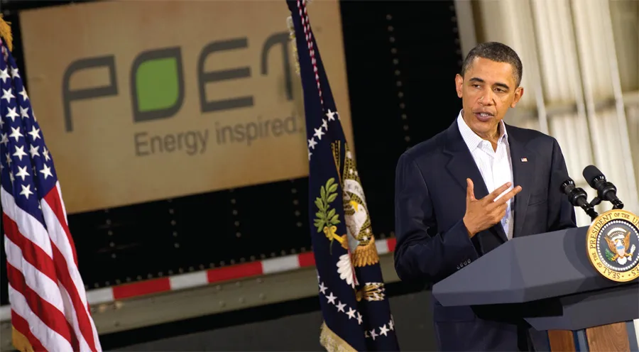 Obama having a speech