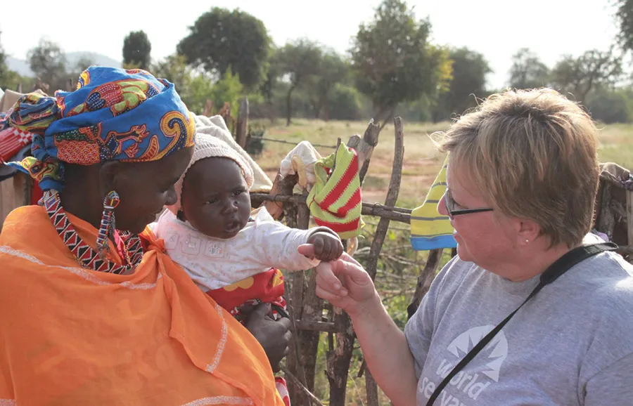 Barb Nyreen meets a Masai woman and her son.