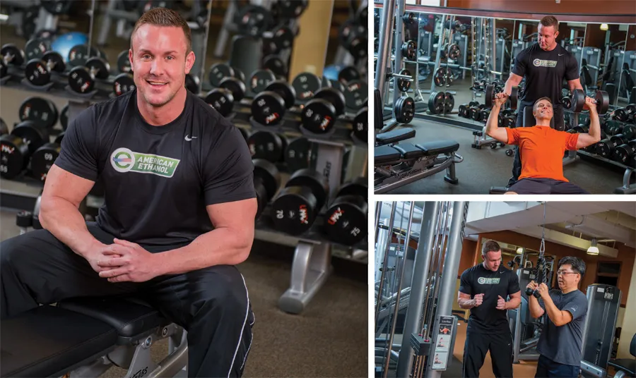 Brandan Fokken at a gym