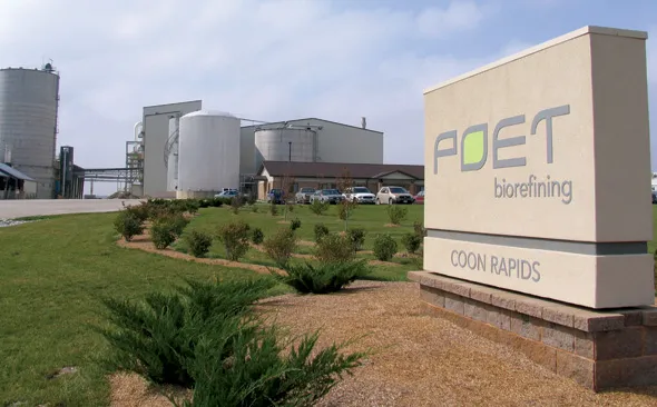 POET entrance with POET biorefining sign