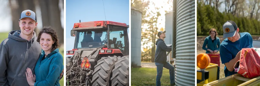 James Pieper and his wife, Sarita, work on their family farm
