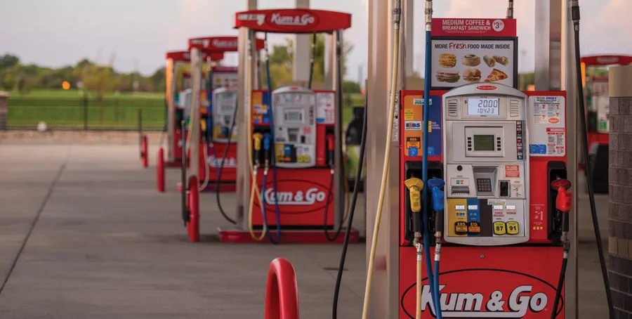 Kum & Go gas pumps