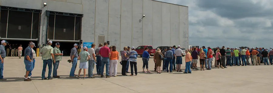 People standing in a line