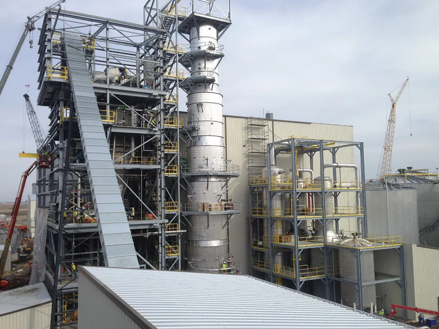 The pretreatment system is nearing completion within the next month.