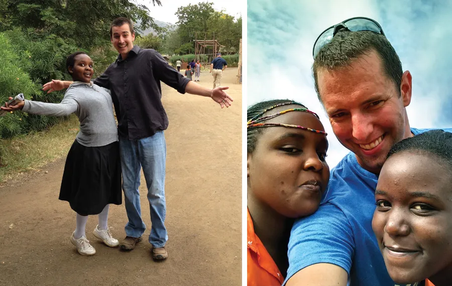 Scott and Faith from the 2014 trip; Nathan Jongeling and Faith