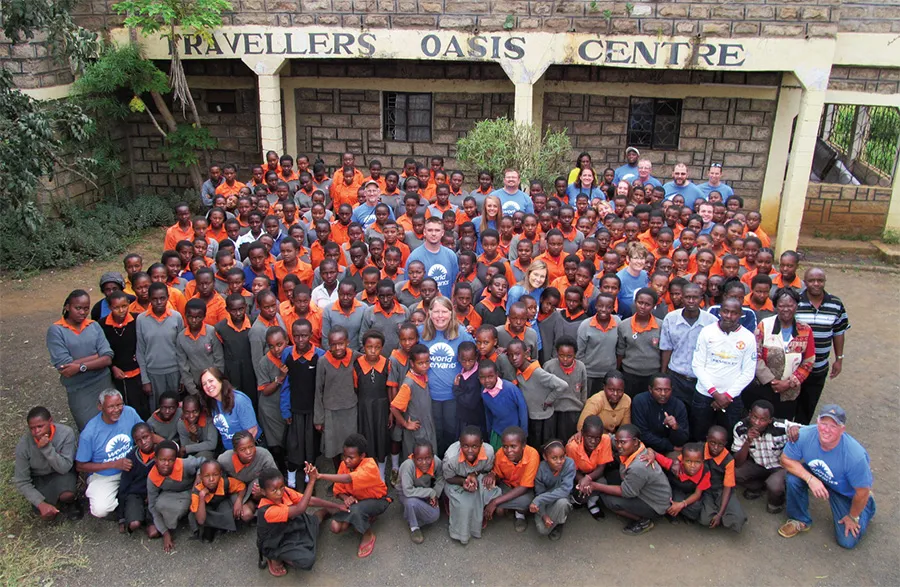 Mission Greenhouse participants with the students and staff of Travellers’ Oasis Centre.