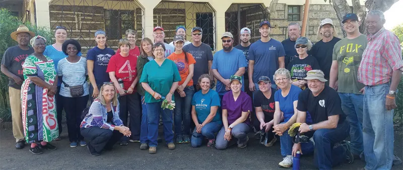 Mission Greenhouse team  posing for photo outdoor