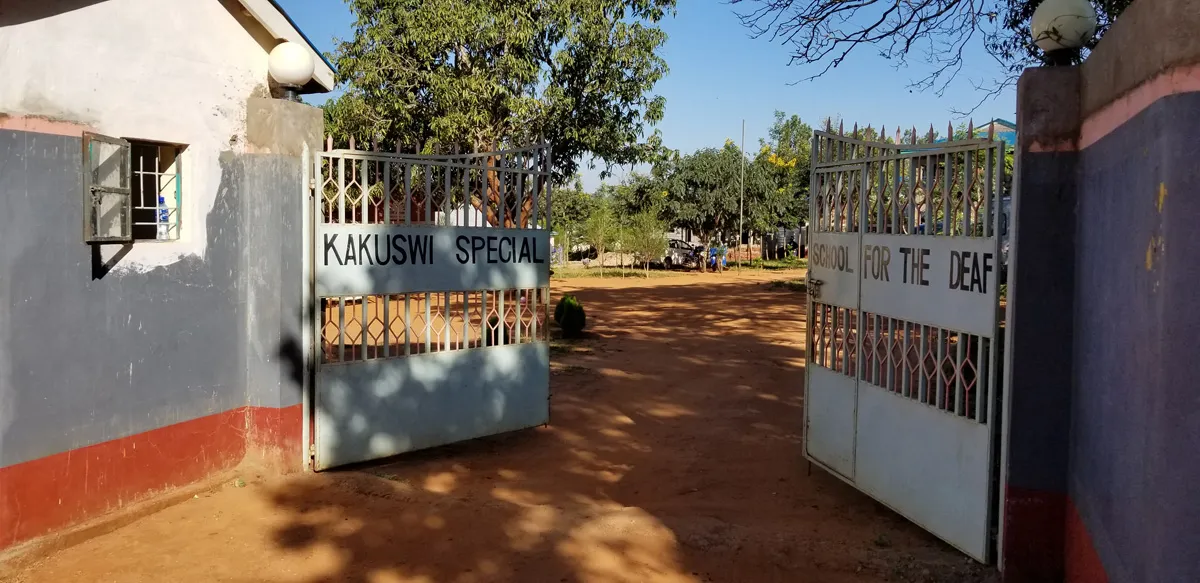 Entrance to Kakuswi Special School for the Deaf