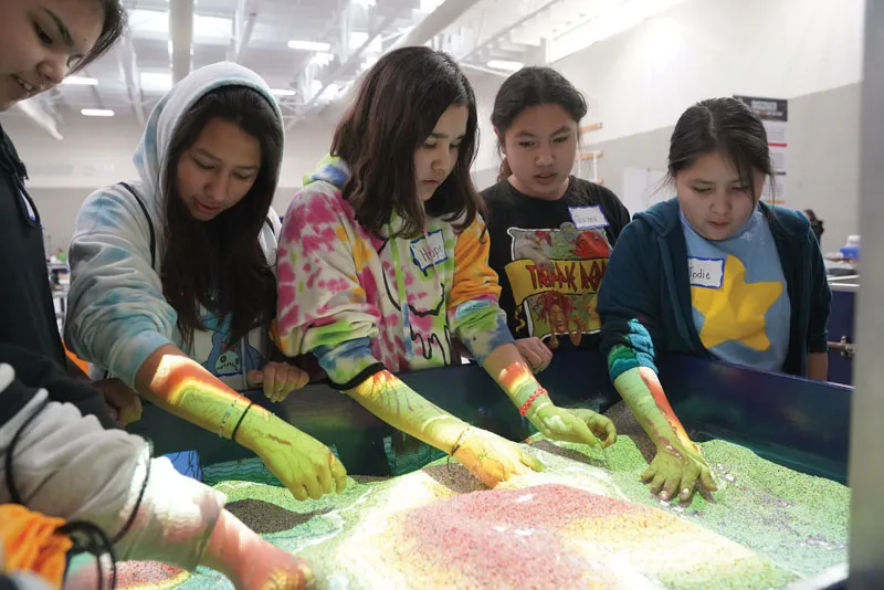 Middle school girls on the Black Hills region of South Dakota participate in a WiSE outreach event sponsored by POET.
