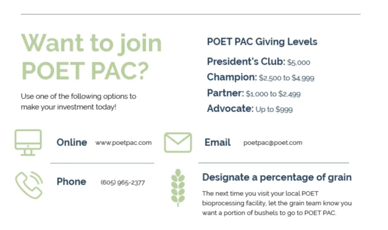 Want to oin POET PAC?