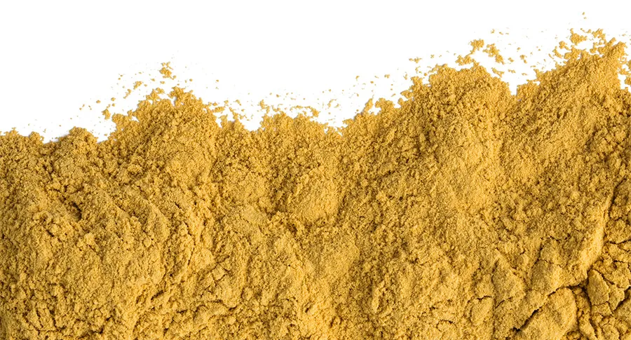 Pile of yellow powder