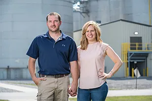 Nathan and Stephanie standing outdoor