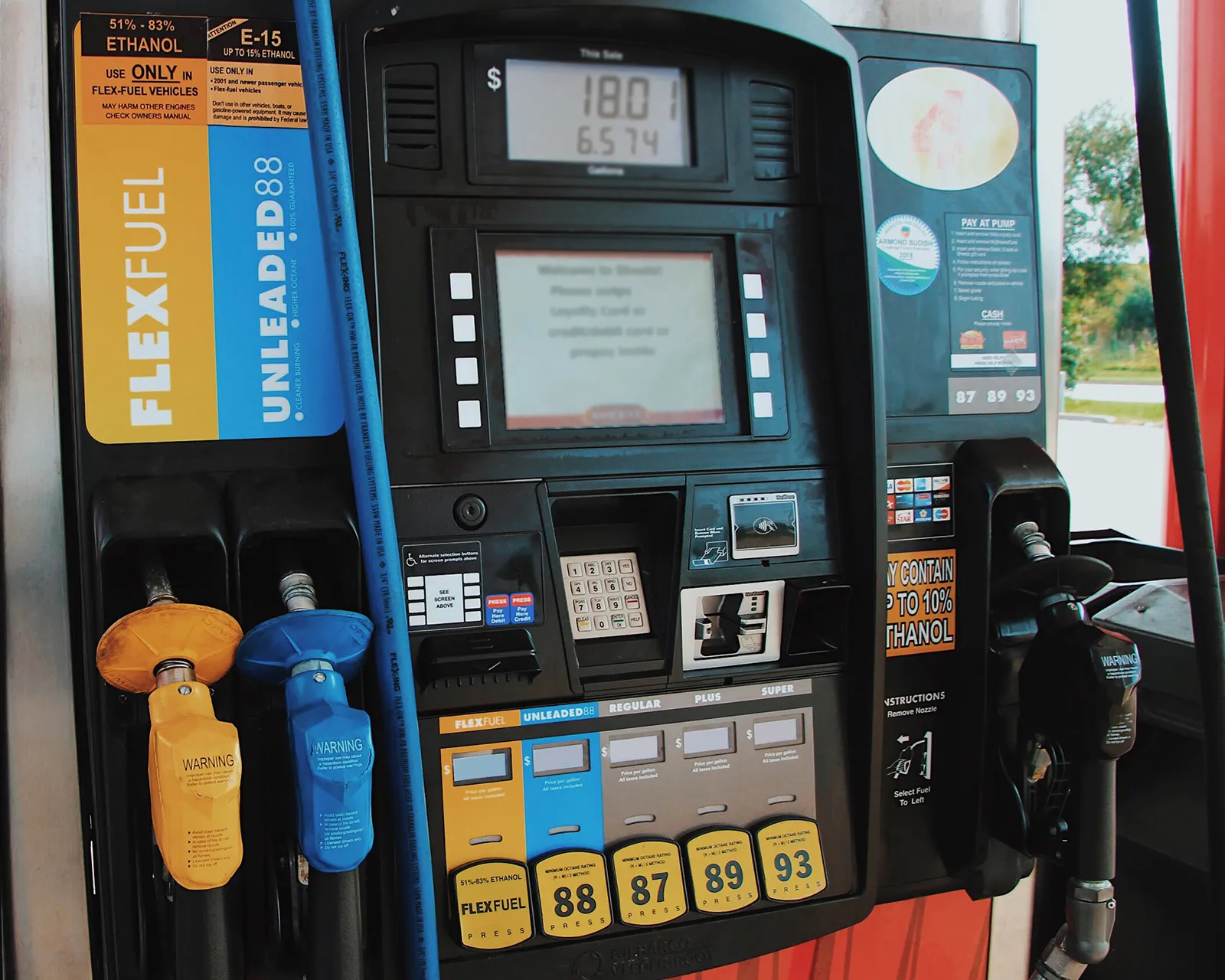 A gas pump