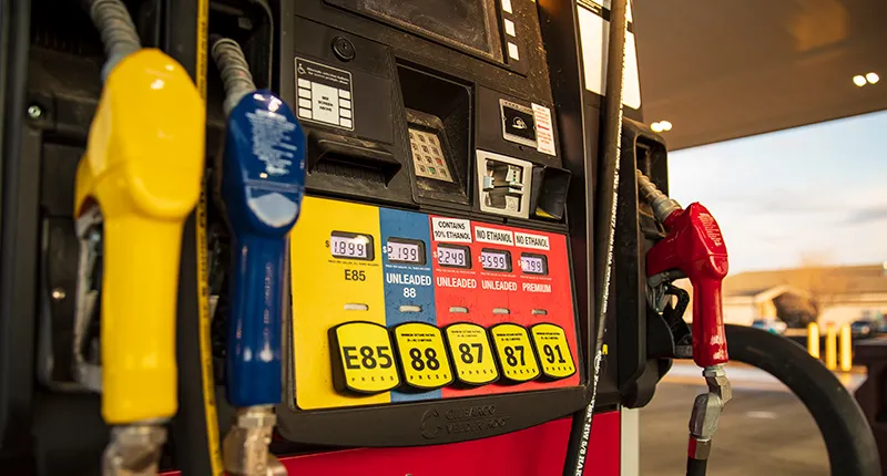 A gas pump