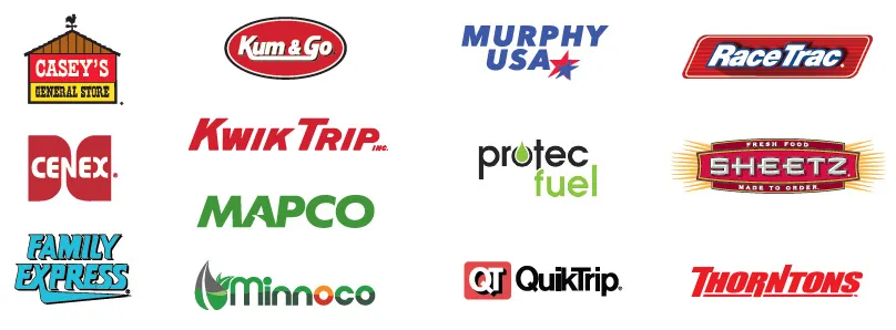 Logos on a white background