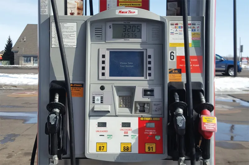 A gas pump