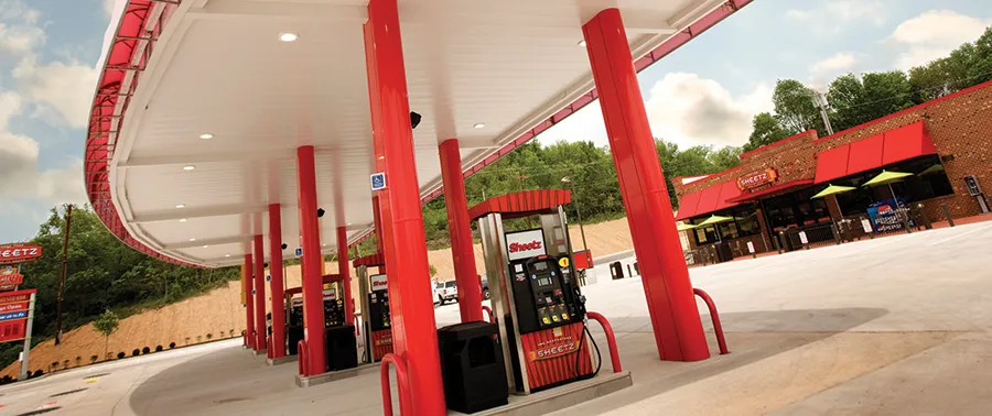 A gas station