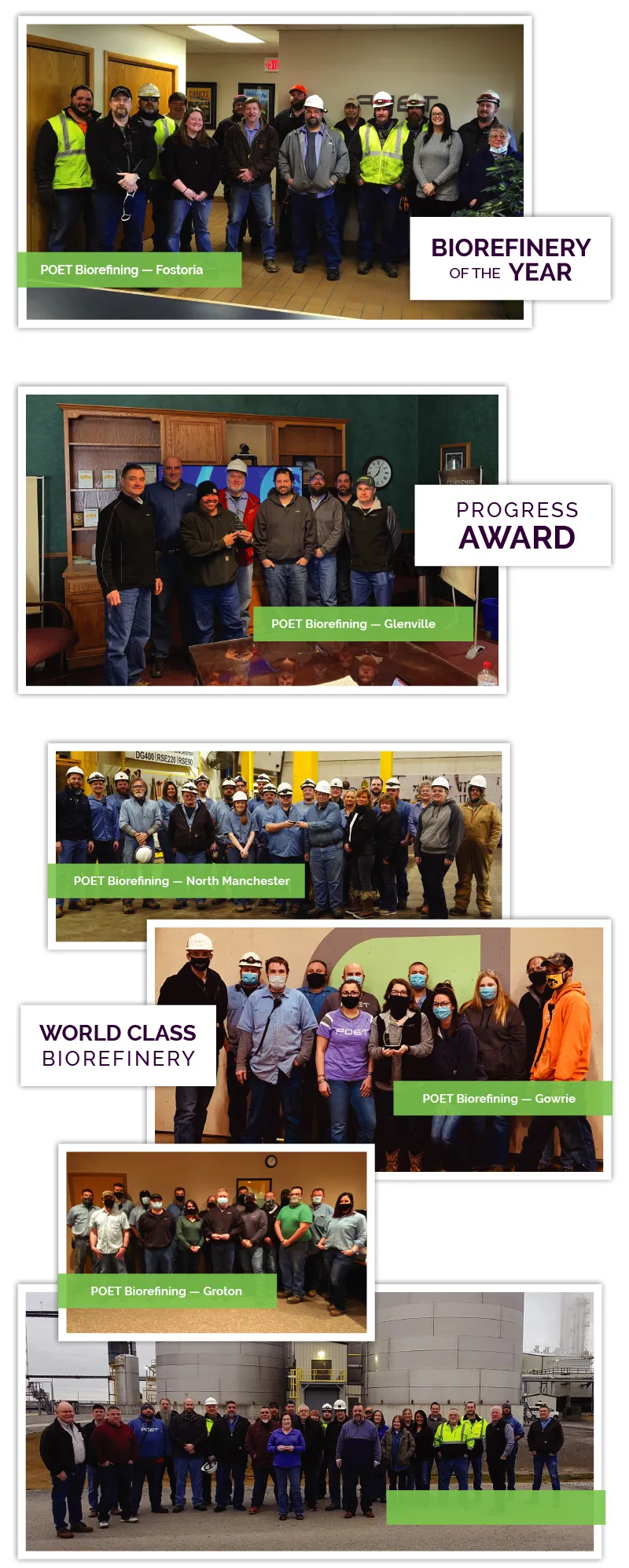 Pictures of people with awards