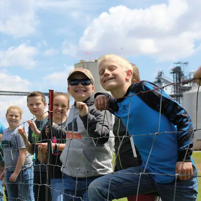 Kids playing outside