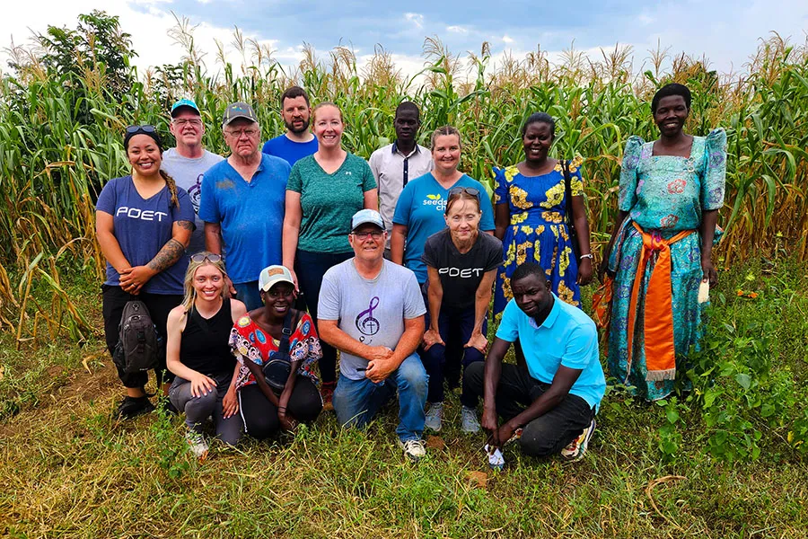 POET team members in Uganda on Seeds of Change mission trip