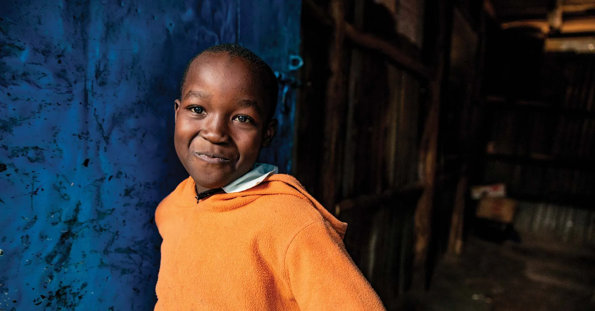 A smiling kid