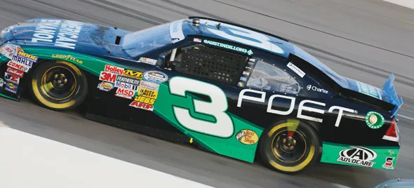 NASCAR stock car #3 on track