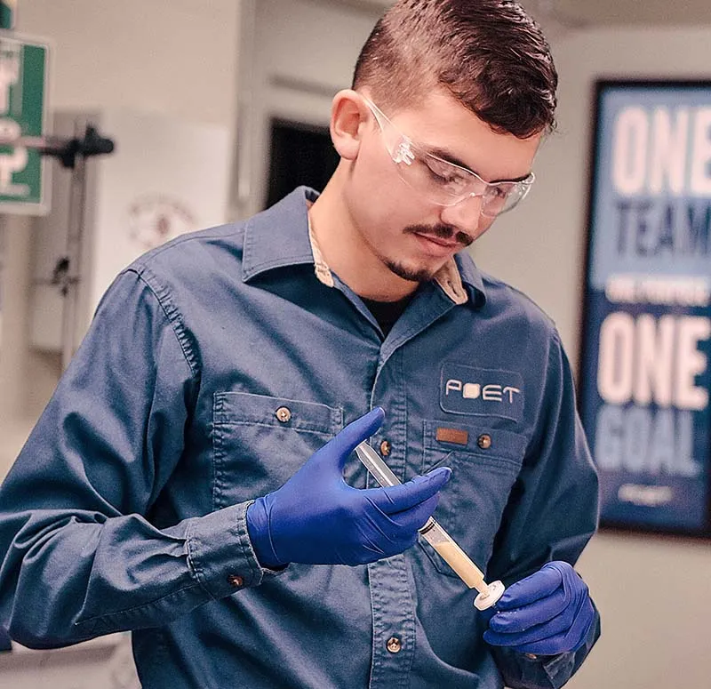 Nicholas Bauerschmidt, a Quality Manager at the Caro bioprocessing facility, oversaw the trial run of the program