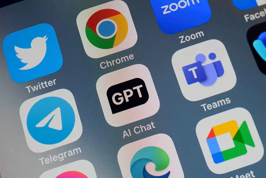 GPT AI Chat icon on smartphone home screen