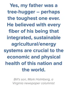 Tree-hugging father cites sustainability