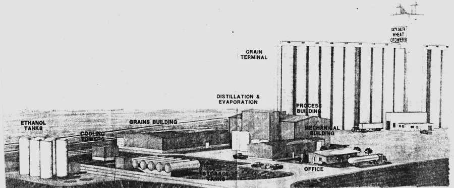 Ethanol production plant layout